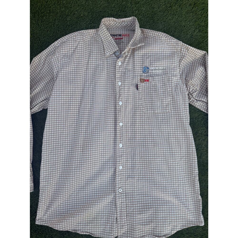Cinch WRX FR Flame Resistant Shirt Mens XL HRC-2 ATPV 8.5 Long Sleeve Western
